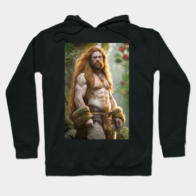 Prehistoric Neanderthal Shaman Hoodie by PurplePeacock